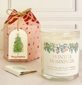 Winter Mornings-Vela de cera de Soya Navidad - Itsavela