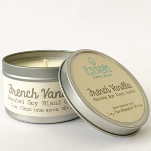 French Vanilla - Scented Soy Blend Candle - Itsavela