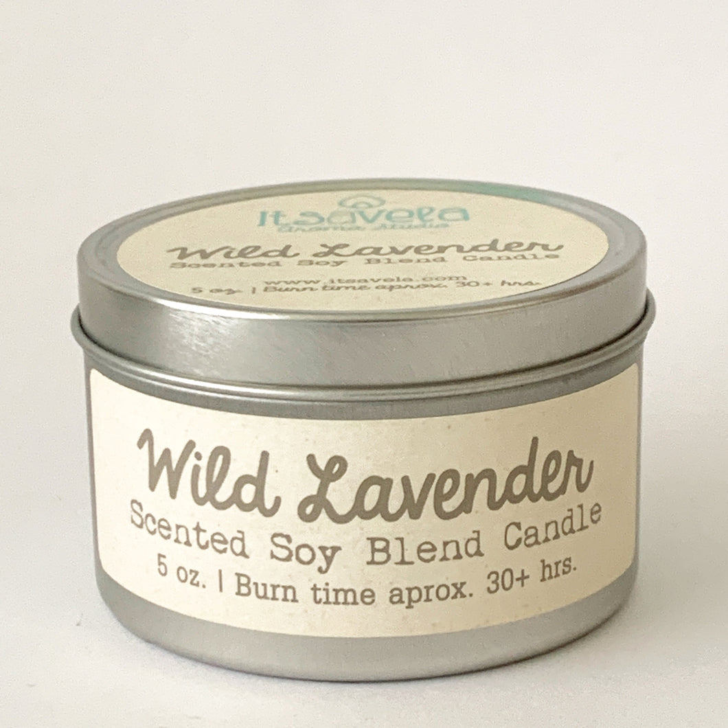 Wild Lavender - Scented Soy Blend Candle - Itsavela