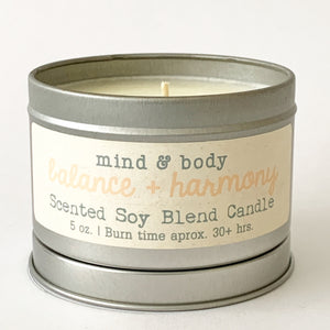 Balance+Harmony - Scented Soy Blend Candle - Itsavela