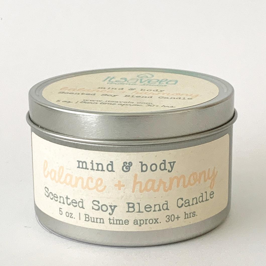 Balance+Harmony - Scented Soy Blend Candle - Itsavela