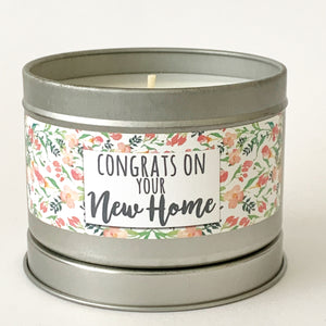 CONGRATS ON YOUR NEW HOME - Scented Wax Candle - Itsavela