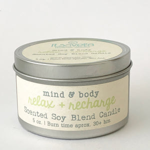 Relax + Recharge - Scented Soy Blend Candle - Itsavela