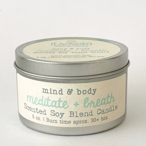 Meditate + Breath - Scented Soy Blend Candle - Itsavela