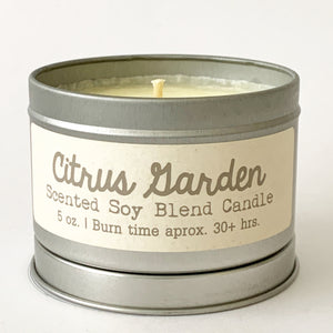 Citrus Garden - Scented Soy Blend Candle - Itsavela