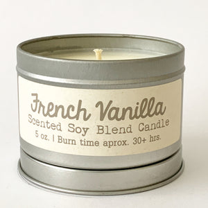 French Vanilla - Scented Soy Blend Candle - Itsavela