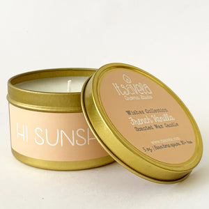 HI SUNSHINE - Scented Wax Candle - Gold Tin - Itsavela