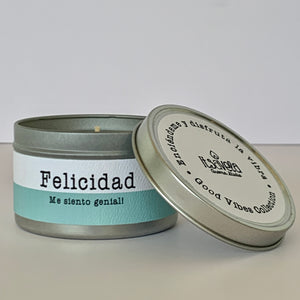 Felicidad - Vela Aromática de cera de soya - Itsavela