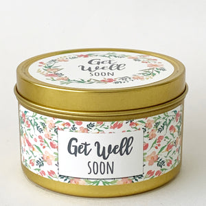 GET WELL SOON - Scented Wax Candle - Gold Tin - Itsavela